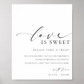 Ellesmere Moderne minimale liefde is zoete gunsten Poster (Voorkant)