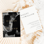 Ellesmere Moderne minimalistische bruiloft Folie Uitnodiging