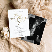 Ellesmere Moderne minimalistische bruiloft Folie Uitnodiging