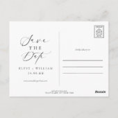 Ellesmere Moderne minimalistische foto Bewaar de d Briefkaart (Achterkant)