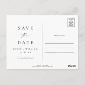 Ellesmere Moderne minimalistische foto Bewaar de d Briefkaart (Achterkant)