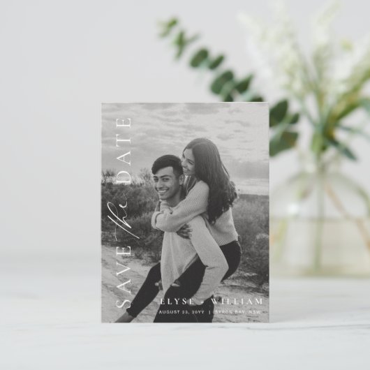 Ellesmere Moderne minimalistische foto Bewaar de d Briefkaart (Staand voorkant)