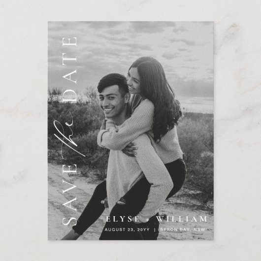 Ellesmere Moderne minimalistische foto Bewaar de d Briefkaart (Voorkant)