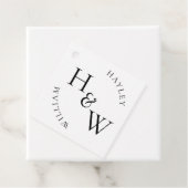 Ellesmere Monogram Trouwgunst Bedankjes Labels (In situ)