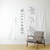 Ellesmere Mr en Mrs Wedding Backdrop Wandkleed (In Situ (horizontaal))