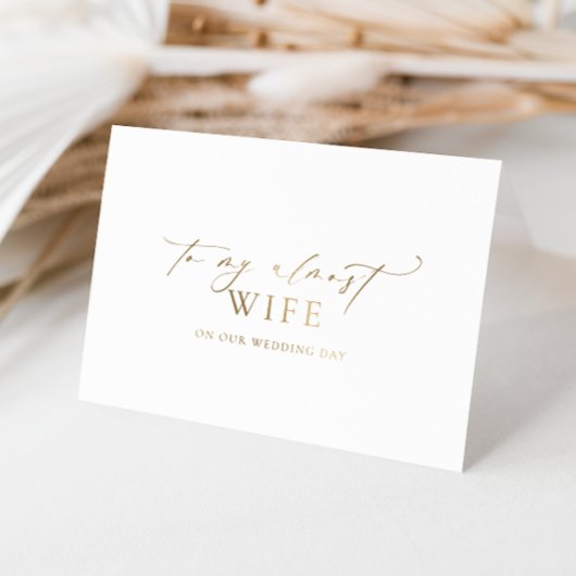 Ellesmere naar mijn bijna vrouw trouwdag folie kaarten