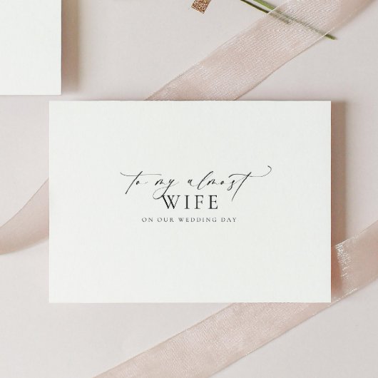 Ellesmere naar mijn bijna vrouw trouwdag kaart