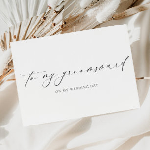 Ellesmere naar mijn bruidsmeisje trouwdag kaart