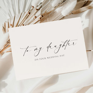 Ellesmere naar mijn dochter trouwdag kaart