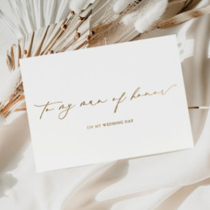 Ellesmere naar mijn Man van Eer Trouwdag Folie Kaarten