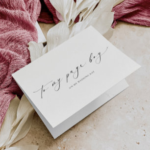 Ellesmere naar mijn pagina jongen trouwdag kaart