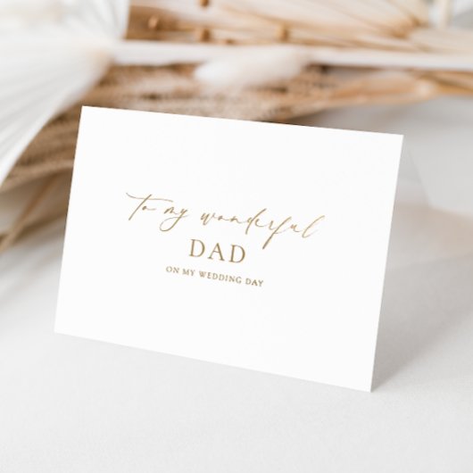 Ellesmere naar mijn prachtige vader trouwdag folie kaarten