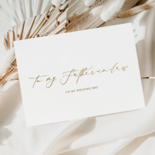 Ellesmere naar mijn schoonvader trouwdag folie kaarten