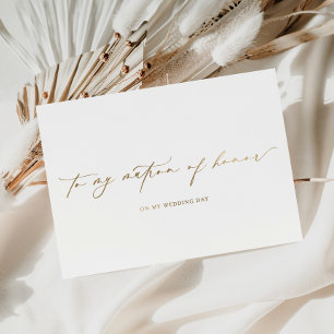 Ellesmere naar My Matron of Honor Wedding Day Folie Kaarten