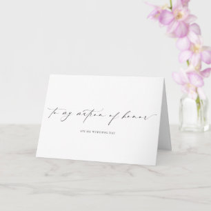 Ellesmere naar My Matron of Honor Wedding Day Kaart