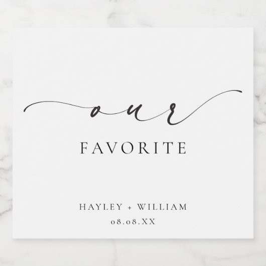 Ellesmere Onze favoriete gunst Bier Etiket (Enkel label)