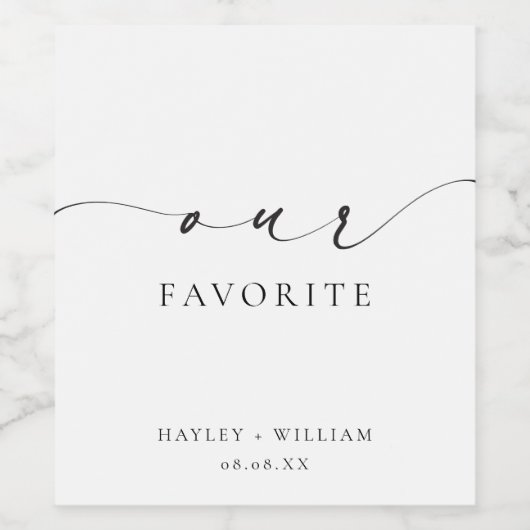 Ellesmere Onze favoriete gunst Wijn Etiket (Enkel label)