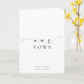 Ellesmere Our Vows Wedding Kaart (Gele Bloem)