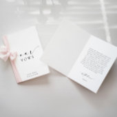 Ellesmere Our Vows Wedding Kaart