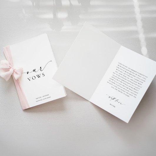 Ellesmere Our Vows Wedding Kaart