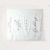 Ellesmere Tot in geluk getrouwd trouwdag Wandkleed (Voorkant (horizontaal))