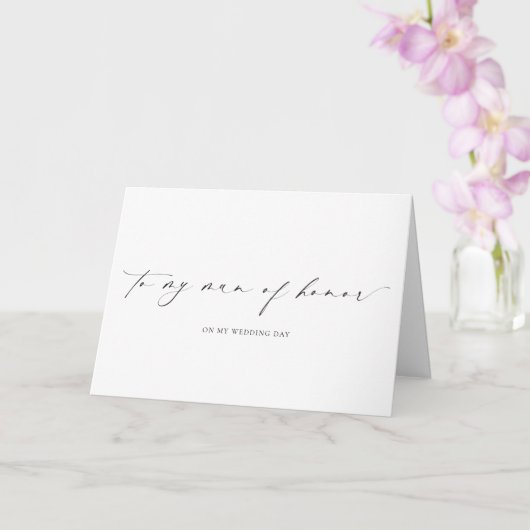 Ellesmere Voor Mijn Bruidsmeisje Trouwdag Kaart (Orchidee)