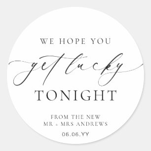 Ellesmere We hopen dat je krijgt Lucky Lotto bruil Ronde Sticker