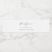 Ellesmere Wedding Bedankt Waterfles Etiket (Enkel label)