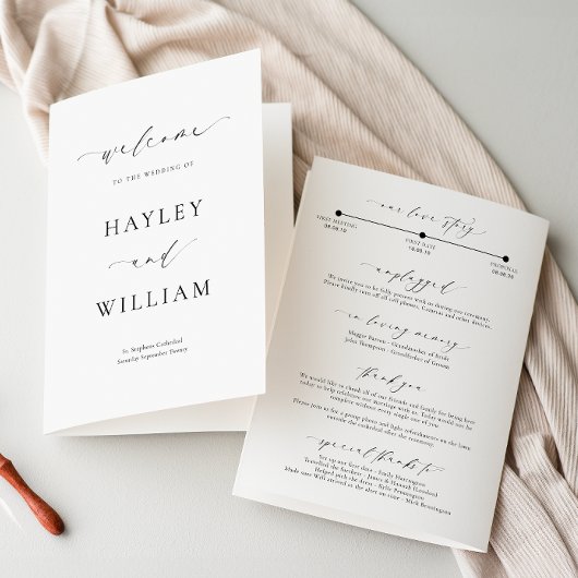 Ellesmere Wedding Ceremony Programma