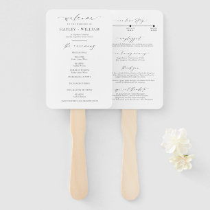Ellesmere Wedding Ceremony Programma Handwaaier