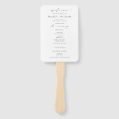 Ellesmere Wedding Ceremony Programma Handwaaier (Voorkant)