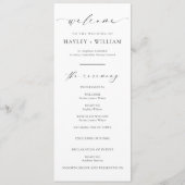 Ellesmere Wedding Ceremony Programma Programmakaart (Voorkant)