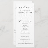 Ellesmere Wedding Ceremony Programma Programmakaart (Voorkant / Achterkant)