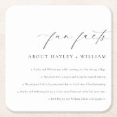 Ellesmere Wedding Fun Facts Kartonnen Onderzetters (Voorkant)