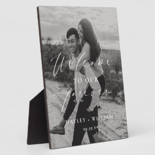 Ellesmere Welkom bij onze voor altijd bruiloft Wel Fotoplaat