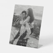 Ellesmere Welkom bij onze vriendschappelijke verwe Reclamebord Met Voetstuk (Voorkant)