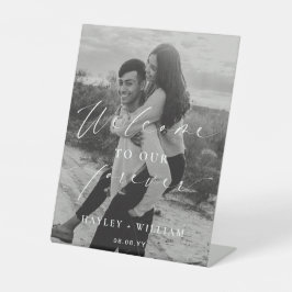 Ellesmere Welkom bij onze vriendschappelijke verwe Reclamebord Met Voetstuk