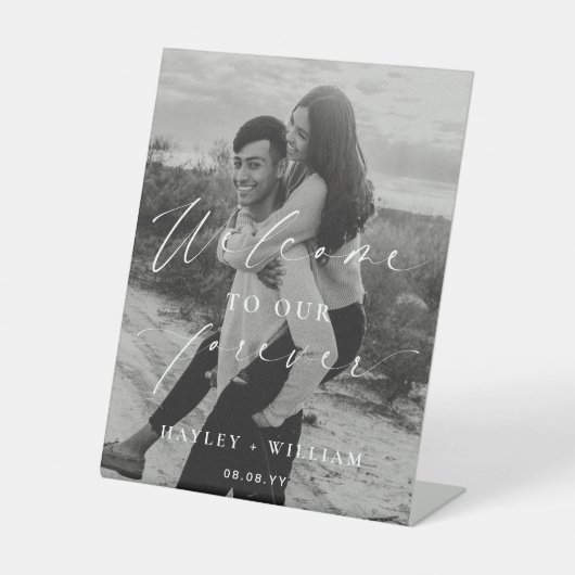 Ellesmere Welkom bij onze vriendschappelijke verwe Reclamebord Met Voetstuk (Voorkant)