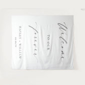 Ellesmere Welkom bij onze weelderige bruiloft Wandkleed (Voorkant (horizontaal))