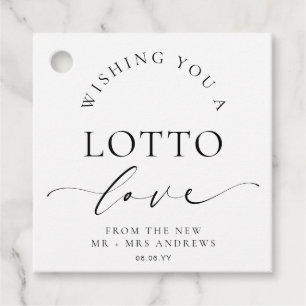 Ellesmere Wishing You A Lotto Love Bruiloft Bedankjes Labels