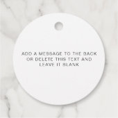 Ellesmere Wishing You A Lotto Love Bruiloft Bedankjes Labels (Achterkant)