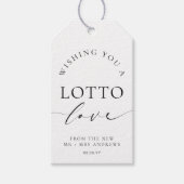 Ellesmere Wishing You A Lotto Love Bruiloft Cadeaulabel (Voorkant)