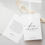 Ellesmere zijn belofte gelooft boek bruiloft Kaart<br><div class="desc">De Ellesmere trouwstemkaart biedt een modern,  minimalistisch ontwerp op een witte achtergrond voor een schone en eenvoudige look. De manuscriptrubriek is een afbeelding dat niet kan worden uitgegeven. Alle andere tekst kan volledig worden bewerkt. Voor een geavanceerdere aanpassing van dit ontwerp,  selecteer hierboven eenvoudig de knoop "van het Aanpassen".</div>