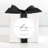 Ellesmere Zijn favoriete Favor Classic Round Stick Ronde Sticker