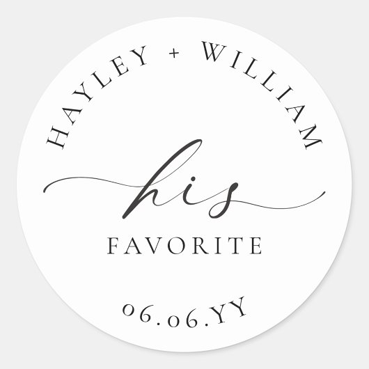 Ellesmere Zijn Favoriete Favoriet Ronde Sticker