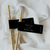 Ellesmere Zwart Minimalistisch Stro Vlaggen Drink