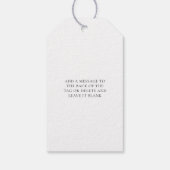 Ellesmere Zwarte Italiaanse traditie Suikeramandel Cadeaulabel (Achterkant)