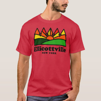Ellicottville NY New York Retro  T-shirt
