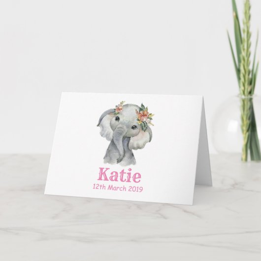 Ellie Birth Card Kaart (Voorkant)