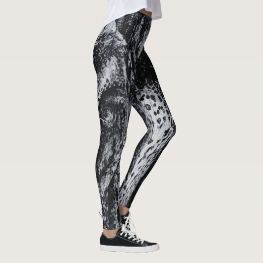 Ellie de Elephant Unique Wild Animal Portret Art Leggings (Rechts)